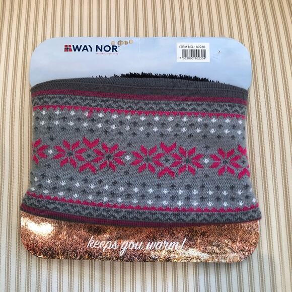 NWT Pink and Grey Neck Warmer - Picture 2 of 2